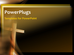 PowerPoint Template - An animated crucifix